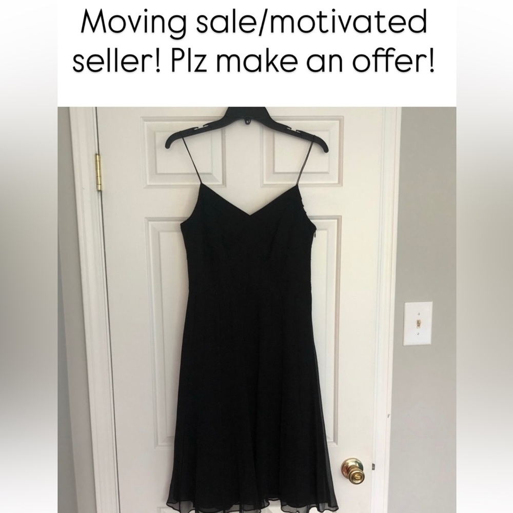 Vintage Anne Klein 100% silk LBD